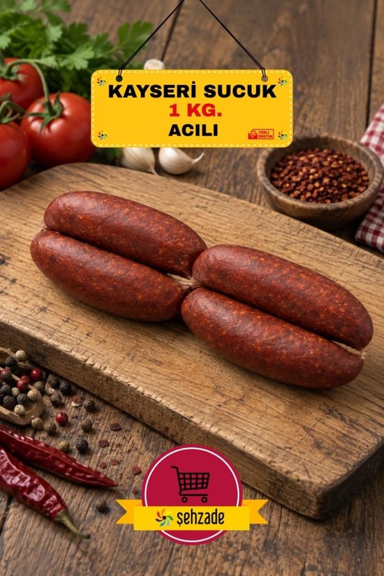 Kayseri Sucuğu Doğal Acılı 1 Kg