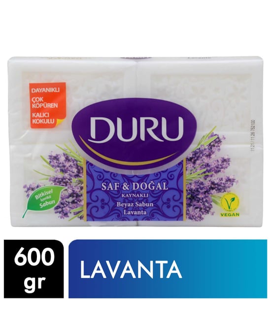 Duru Banyo Sabunu Saf & Doğal 4 X 150 Gr Lavanta