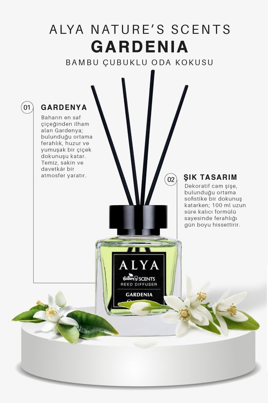 Nature's Scents Gardenia Bambu Çubuklu Oda Kokusu- Gardenya Kokusu