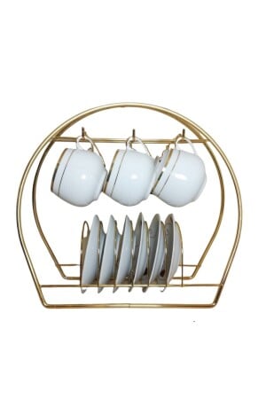 Parmeva Oval Fincan Standı Gold Şık ve Düzenli Görünüm