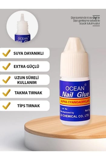 Ocean Tüp Tırnak Yapıştırıcı Alpha Cyanoacrylate 3 Gr Asu-189