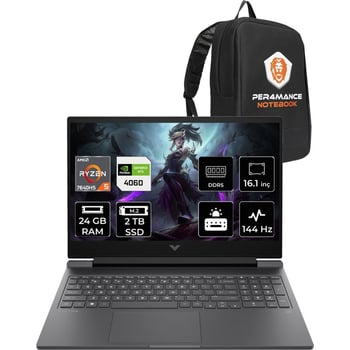 HP Victus 16 Ryzen 5 7640HS RTX 4060 24GB RAM 2TB SSD 16.1" FHD 144Hz FreeDOS 7Z4M8EAPN316 Gaming La