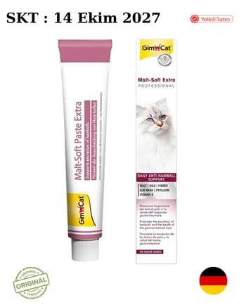 Gimcat Malt Soft Extra Kedi Macunu 100 gr – Doğal Malt Aromalı, Tüy Yumağı Oluşumunu Önleyen, Yetişkin Kedilere Özel