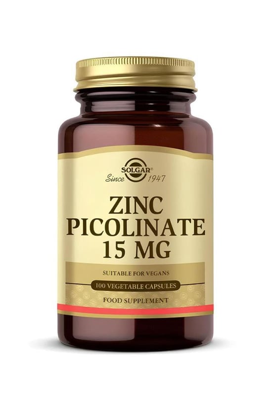 Solgar Zinc Picolinate 15 Mg 100 Kapsül