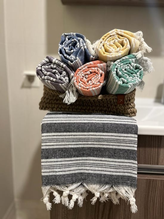 Shal Home 6'lı 90 x 170 cm Renkli Peştamal Seti