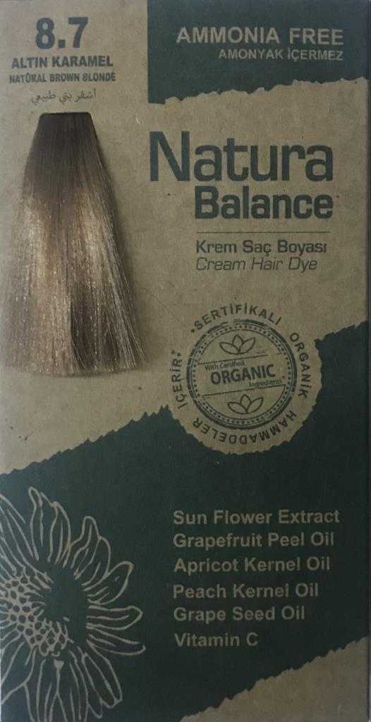 NATURA BALANCE SAÇ BOYASI 8.7 ALTIN KARAMEL