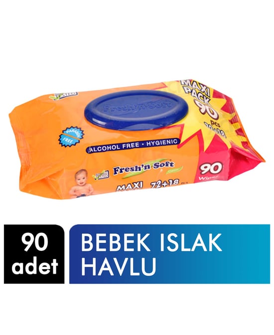 Freshn Soft Classic Bebek Islak Havlu 90'lı Paket