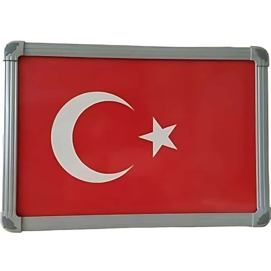 Türk Bayraği (alüminyum Çerçeve) - 20x30cm
