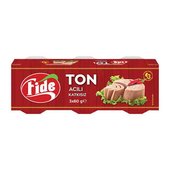 Fide Ton Balık 3x80gr Acılı