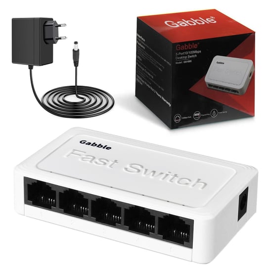 Gab-swc05 Ethernet Switch Hub 5 Port 10/100 Mbps