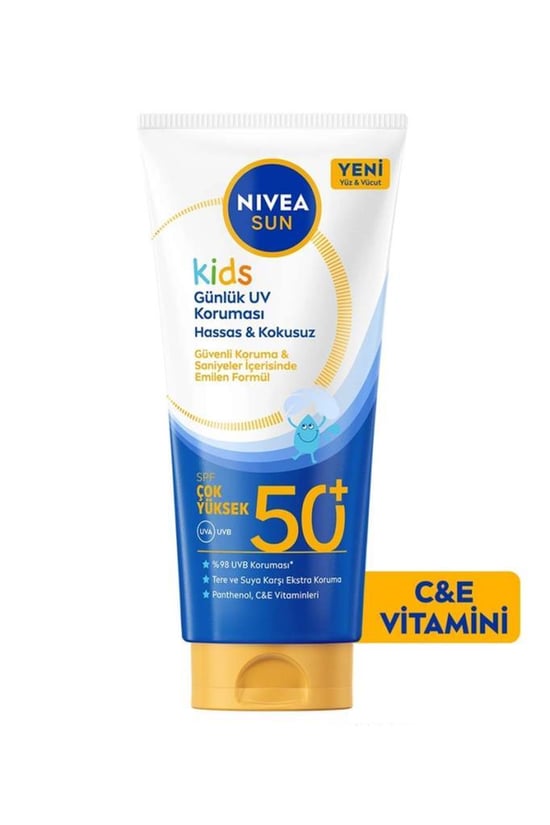 Nıvea Sun Spf50+çocuklar için Yüz,vücut Güneş Kremi 100 Ml
