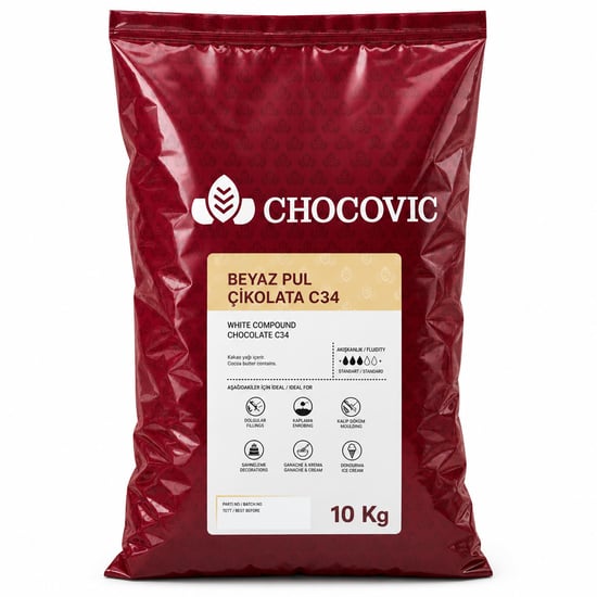 Chocovic Beyaz Para Çikolata 10 Kg