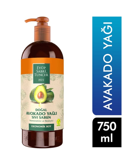 Eyüp Sabri Tuncer Doğal Avokado 750 Ml Yağlı Sıvı Sabun 750 Ml Pet Şişe