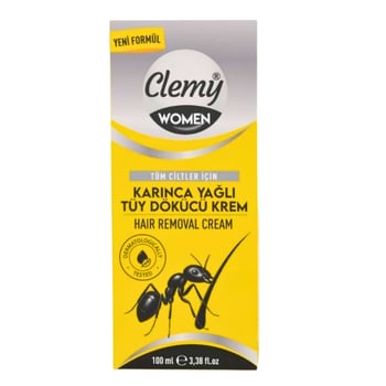 Clemy Women Karınca Yağlı Tüy Dökücü Krem Tüm Ciltler için 100 Ml