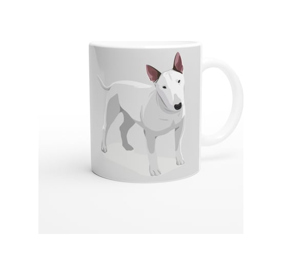I Love Bull Terrier Temalı Baskılı Kupa Bardak Renkli