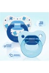 Wee Baby 2'li Damaklı Emzik No:1 0-6 Ay Mavi