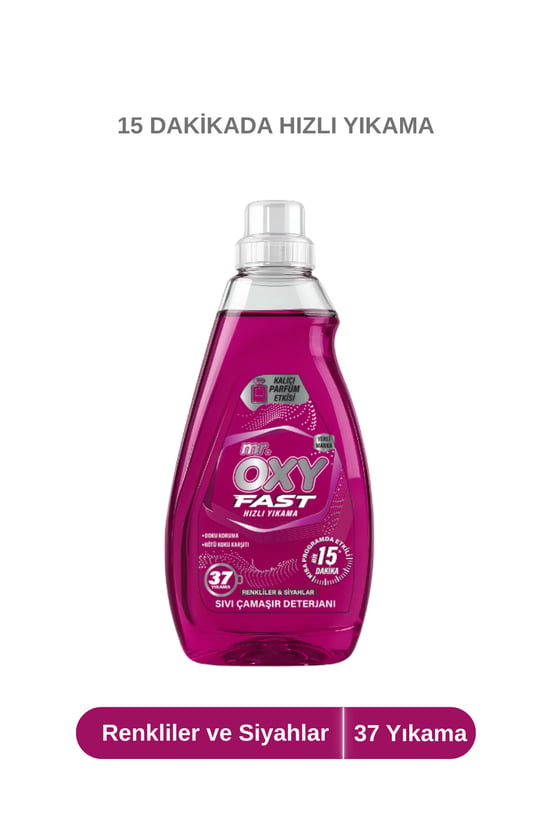 Mr.oxy Fast Renkli Siyah Fusya 1480 Ml