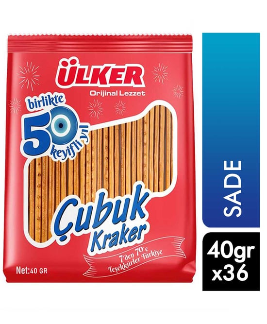 Ülker Çubuk Kraker 40 Gr 36'lı Paket Sade