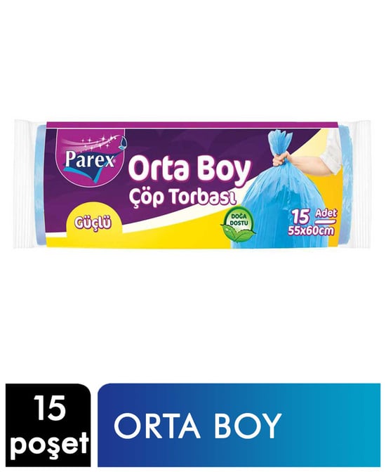 Parex Çöp Torbası 15'li Orta