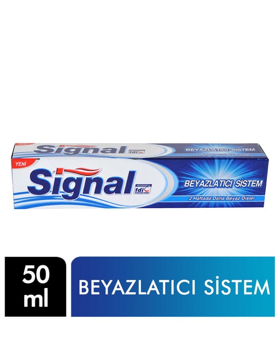 Signal Diş Macunu 50 ml Beyazlatıcı Sistem