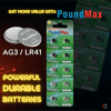 10 Adet Ag3 Lr41 Lr736 / L736 / G3 / G3a / 3ga / 192 / Gp192 / V3ga / Rw87 1.5v Poundmax Piller