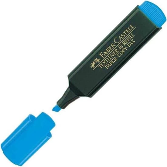 Faber Castel Textliner 48 Superfluorescent Mavi Fosforlu
