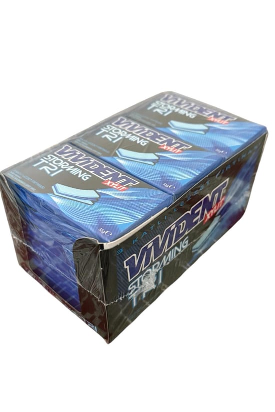 Vivident Storming Nane Aromalı Şekersiz Sakız 33 G X 18 Adet