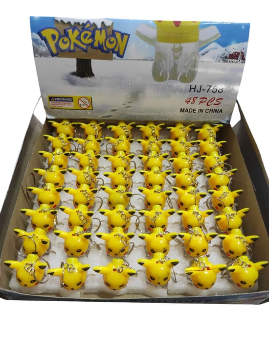 Pokemon (pikachu) Mini Anahtarlık Işıklı