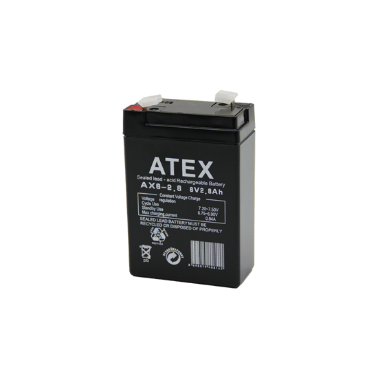 İnura Global Atex Ax6-2.8 ( İnce ) Akü 6v 2.8ah Amper