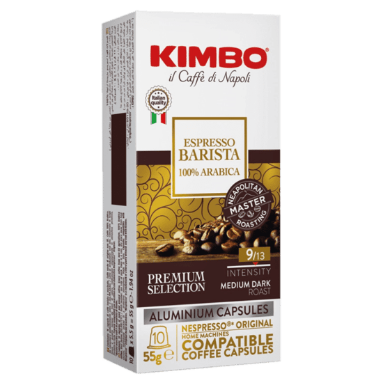 Kimbo Nespresso Uyumlu Barista %100 Arabica Alüminyum Kapsül Kahve 55 Gr (10 Kapsül)