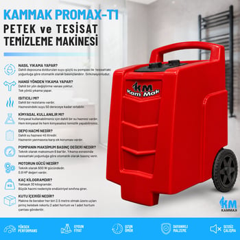 Kammak Promax T1 Isıtıcılı Petek Temizleme Makinesi