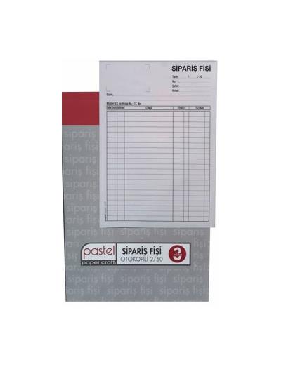 Sipariş Fişi 2/50 Otokopili 12 Adet