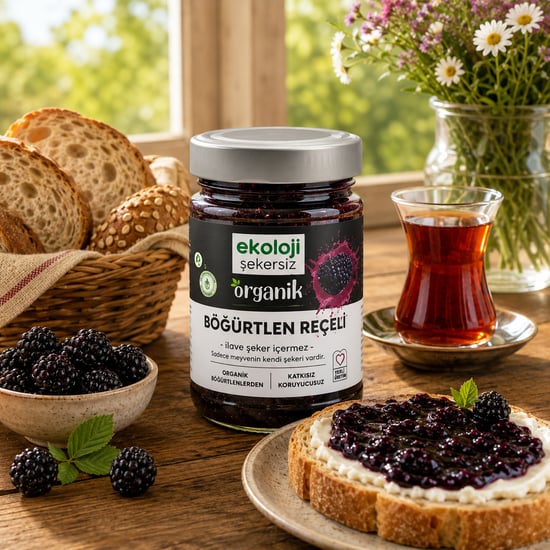 Organik Böğürtlen Reçeli 380 Gr.