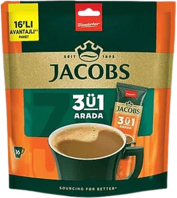 Jacobs 3'ü 1 Arada Kahve 16x16 Gr