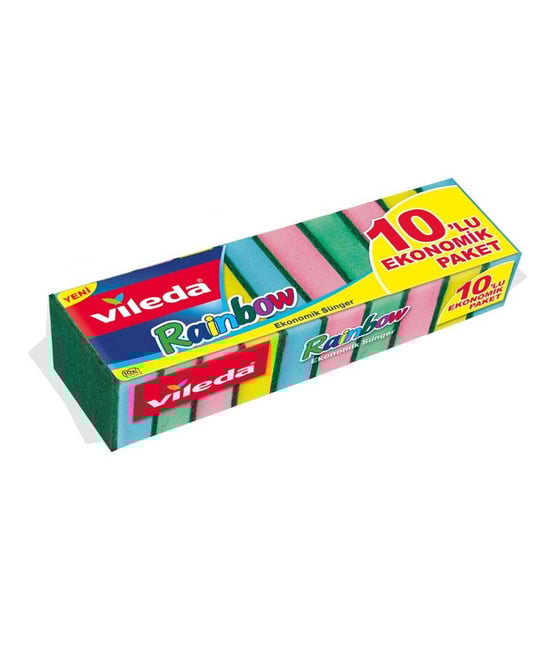 Vileda Rainbow Bulaşık Süngeri 10'lu Paket