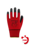 Master Glove Pg5 Zebra Kırmızı Polyester Örme Nitril İş Eldiveni 10 Beden