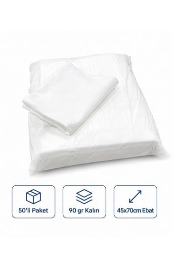 Ecefixx Tek Kullanımlık Havlu 50'i Paket 90 Gr Kalın