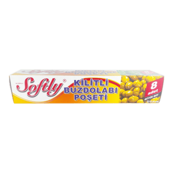Softly ( Kilitli & Büyük ) ( 8pcs ) Buzdolabı Poşeti