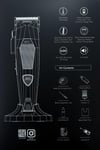 Jrl Diamante Standlı ve Göstergeli Saç Kesim Makinesi 8200 Rpm Turuncu