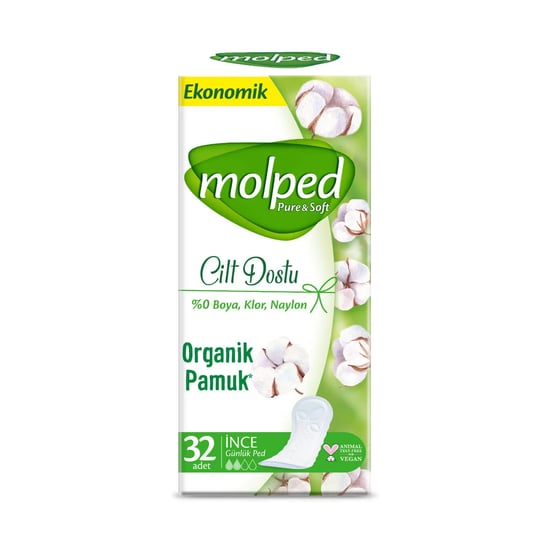 Molped Pure&soft Eko Günlük Ped 32'li