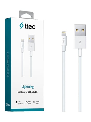 Ttec Şarj Kablosu Iphone Lightning 2DK7508B Beyaz