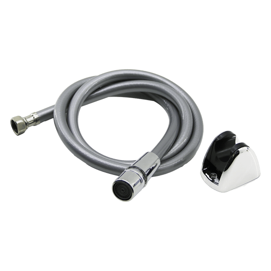 Krt-1031 ( Gri Plastik ) ( Perlatörlü ) ( Taharetmatik ) Hortum ( 120cm ) ( Taharatmatik )