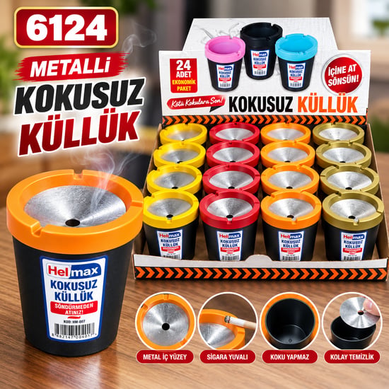 Metalli Kokusuz Küllük Oto ve Evler için Kül Tablası