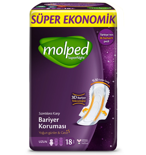 Molped Supernight Süper Eko Uzun 18'Lİ