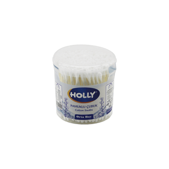 Psf Yeni Holly ( Orta Boy ) Kulak Çöpü ( Pamuklu Çubuk ) ( Yuvarlak Kutu )