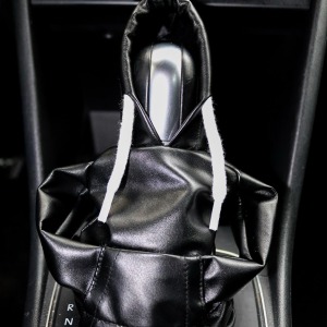 P Parla Tüm Araçlara Uyumlu Vites Kıyafeti Suni Deri Lacivert