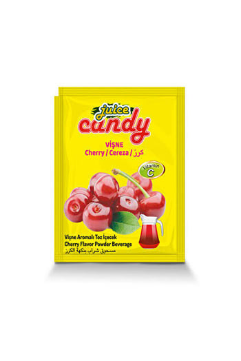 Juice Candy Vişne Aromalı Toz İçecek 24lü