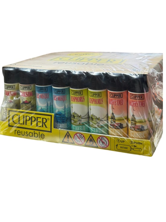 Clipper İstanbul Temalı Reusable Çakmak *48