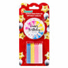 Ksmart K-1094 ( 24pcs ) ( İnce ) ( Renkli ) Doğum Günü Mumu ( Renkli Plastik Tutacak )