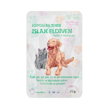 Vetwork Hipoalerjenik Islak Kedi Köpek Eldiveni
